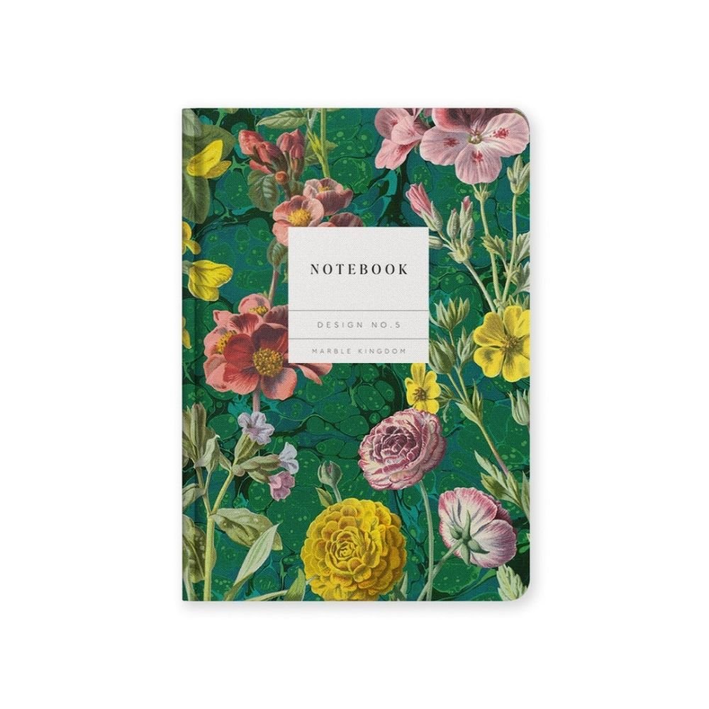 A5 Hardback notebook 'Marble Botanical' - Florrie