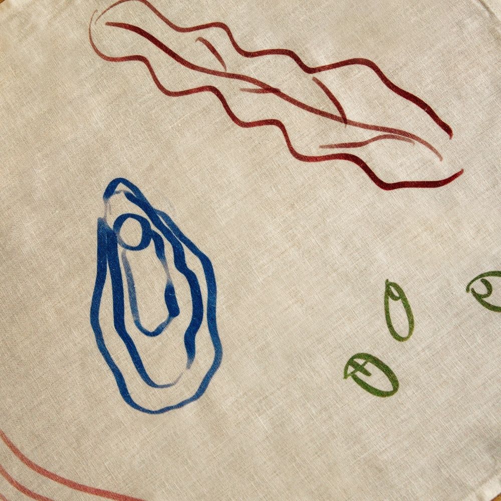 Dinner' table runner — L230 X W45cm, 80% linen & 20% cotton - Florrie