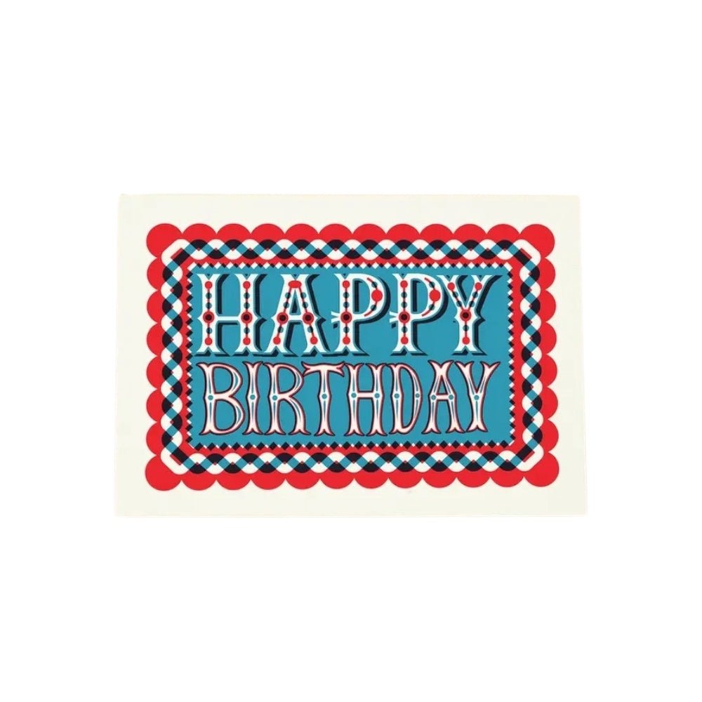 Happy Birthday letterpress card - Florrie