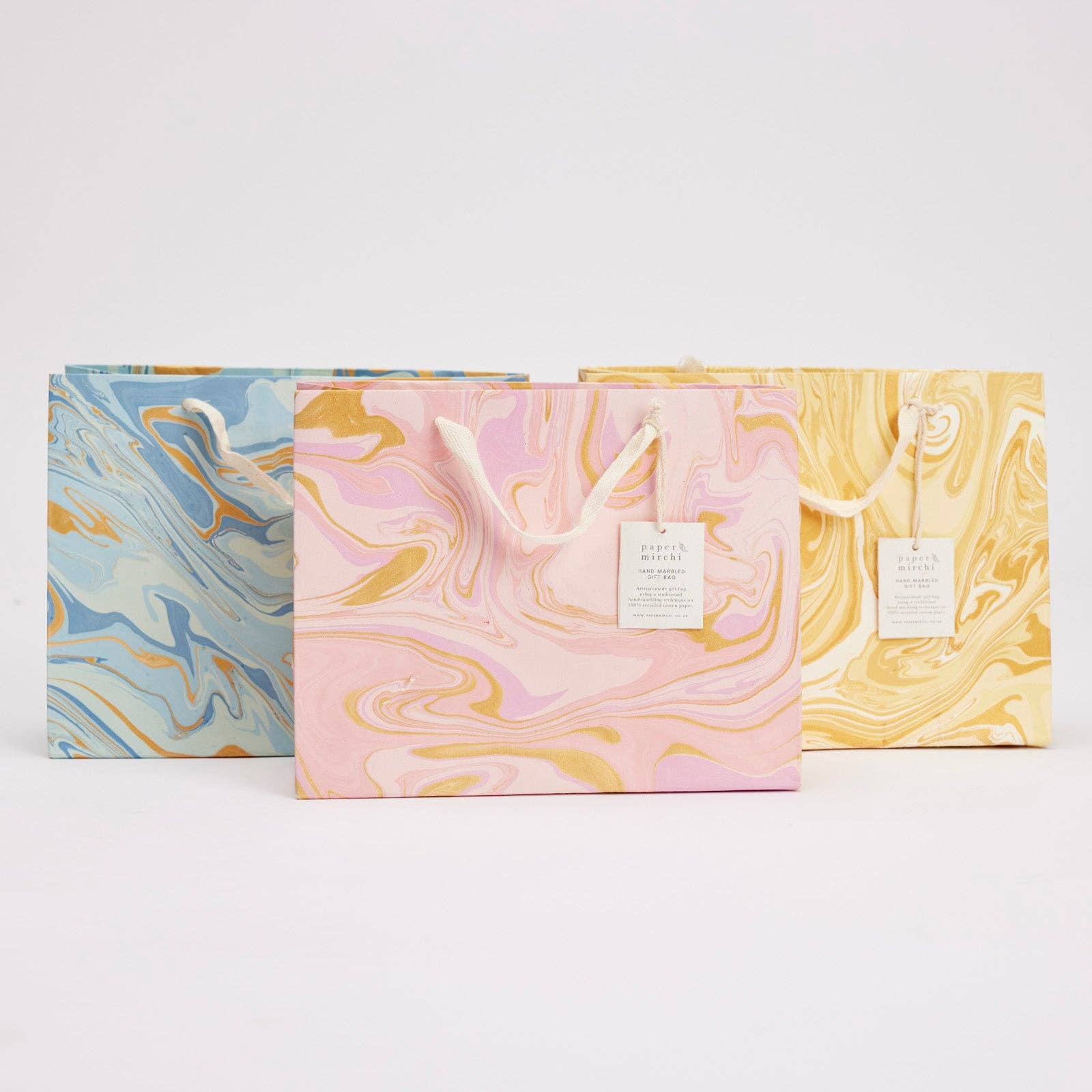 Medium marbled gift bag - Florrie