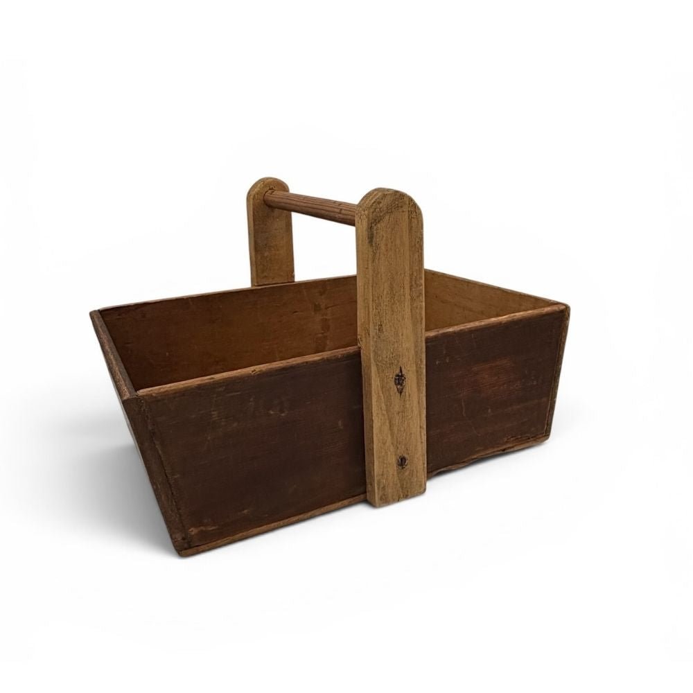 Scratch made wooden trug - W38 X D24 X H23.5cm - Florrie