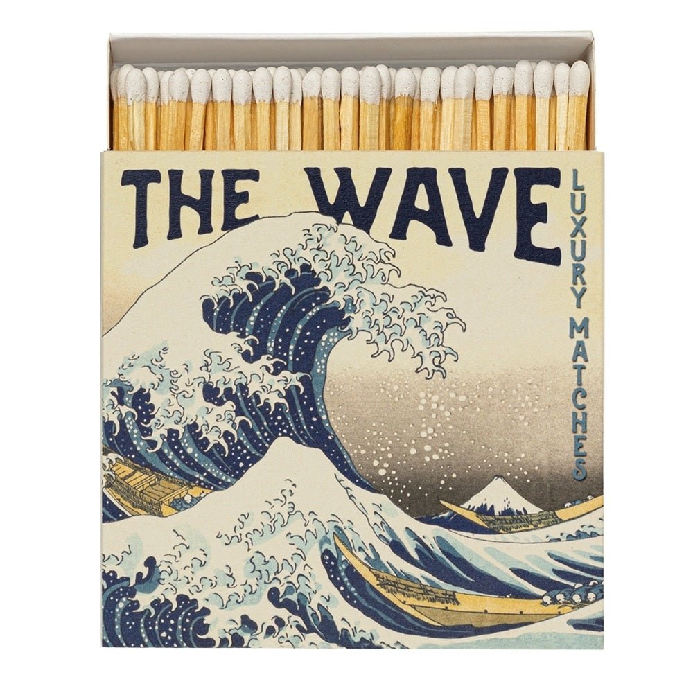 Square box of Hokusai wave matches - Florrie