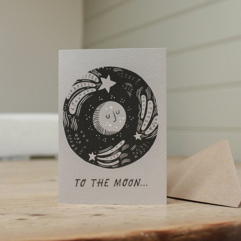 To The Moon...' love card - Florrie
