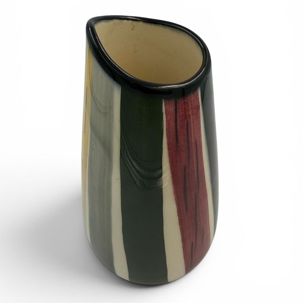 West Germany hand-painted vase c.1950-60s - approx. H18cm - Florrie