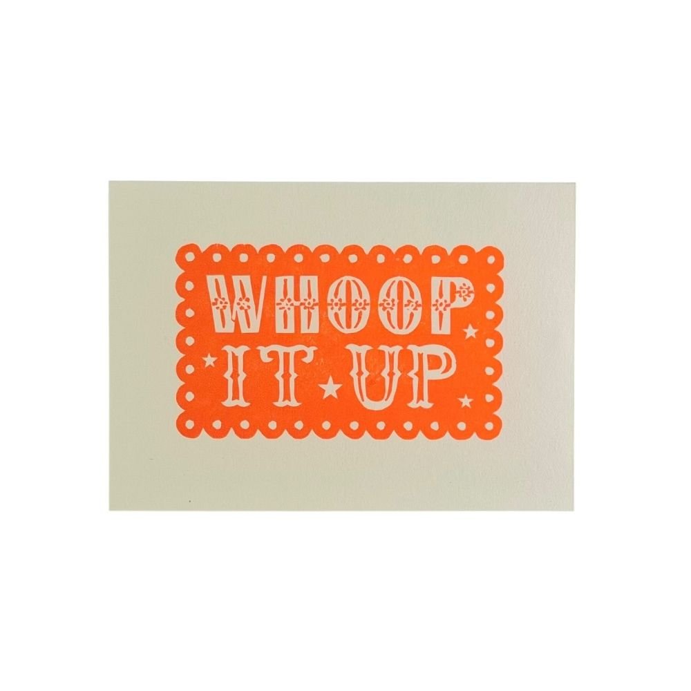 Whoop It Up card - Florrie