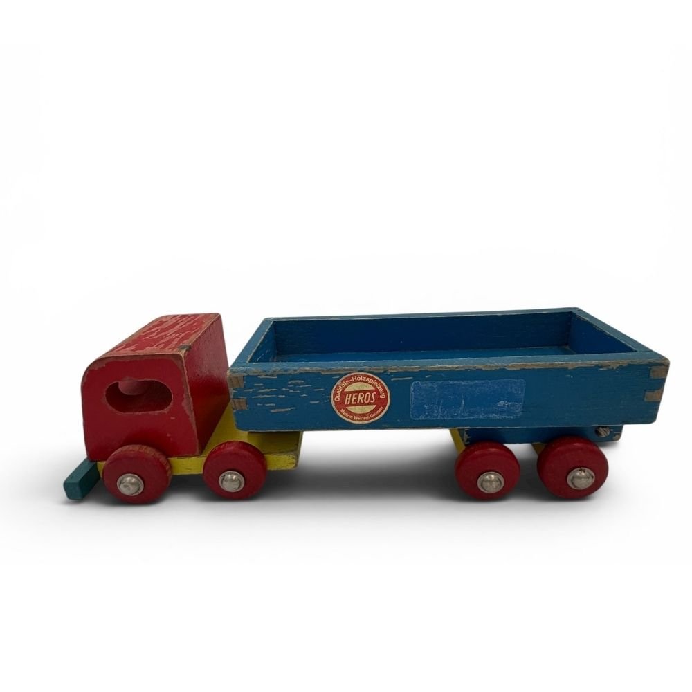 Wooden truck by West German maker Heros - L28cm - Florrie