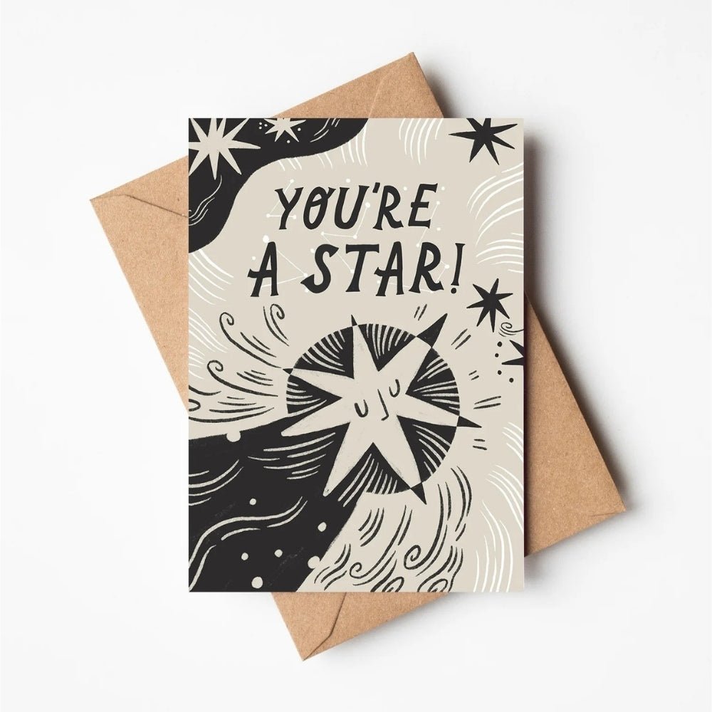 You're a Star!' congratulations card - Florrie