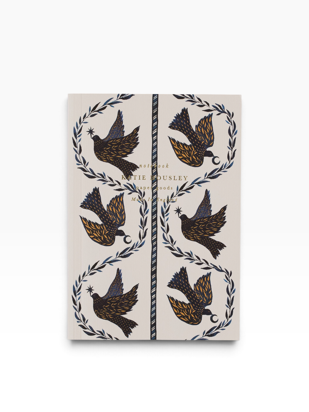 A5 Lay flat lined journal 'Dove Botanical'
