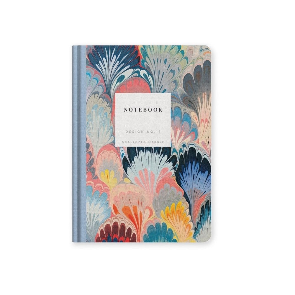 A5 Hardback notebook 'Scalloped Marble' (Design No.17) - Florrie