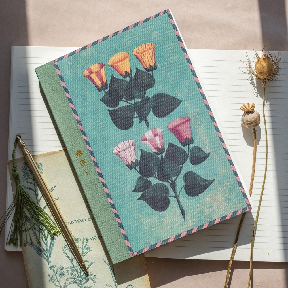 A5 Lay Flat Journal — Festival of Flowers - Florrie