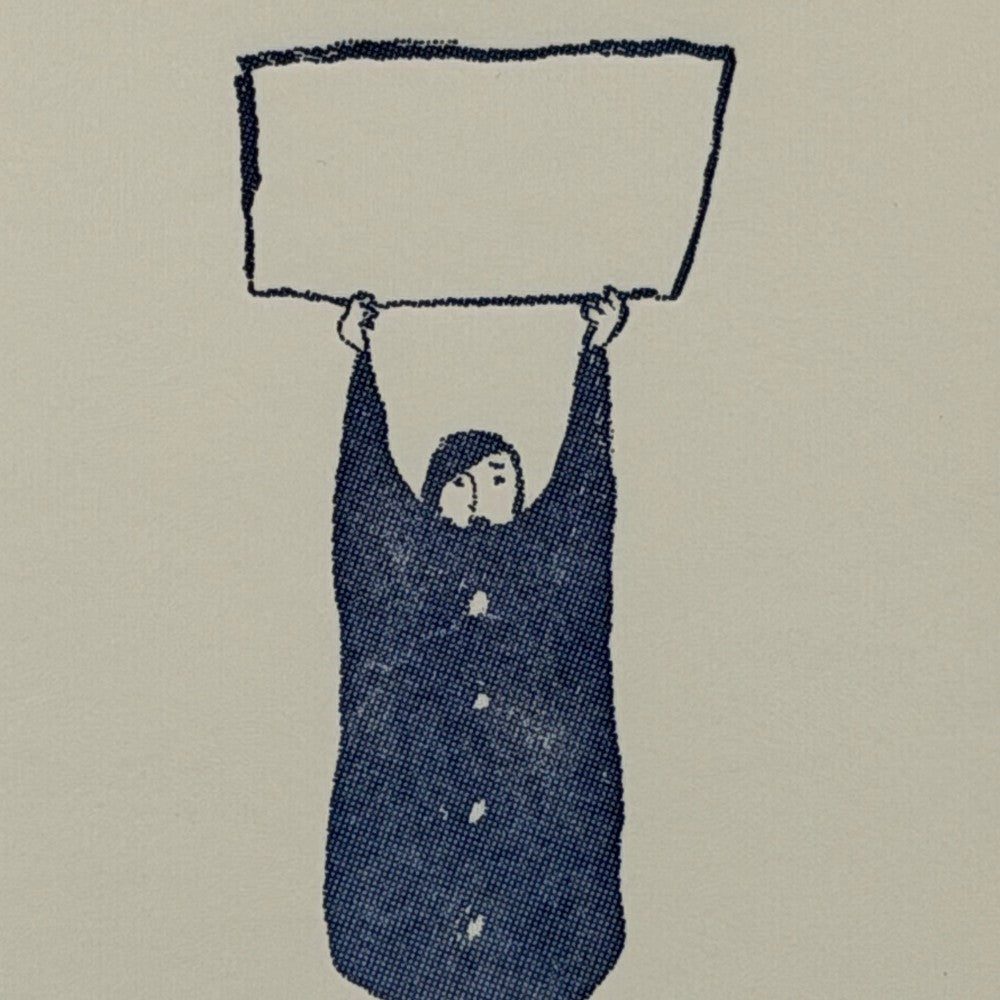 Blank For Your Message letterpress card - Florrie