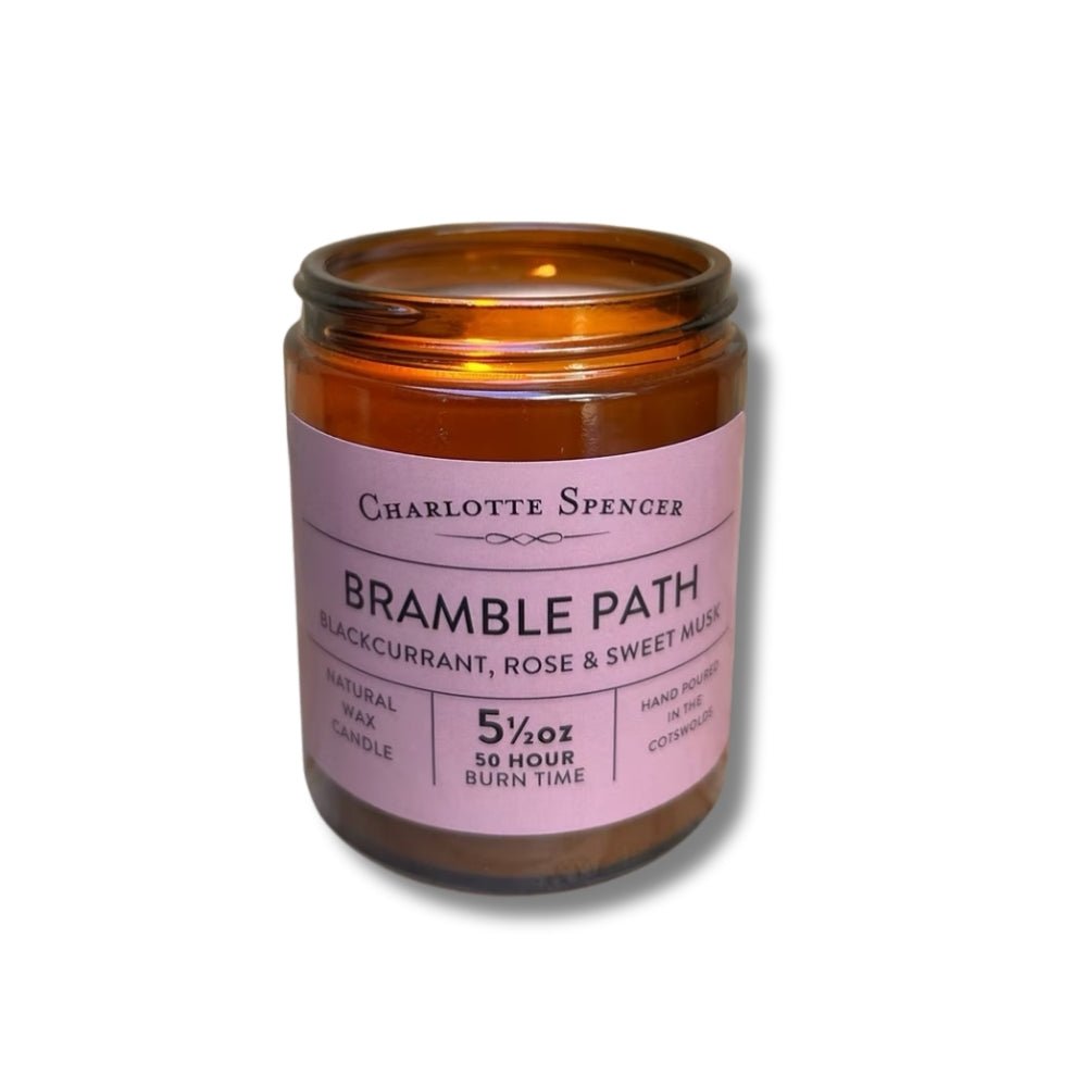 Bramble Path - 50 hour burn candle (blackcurrant, rose & sweet musk) - Florrie