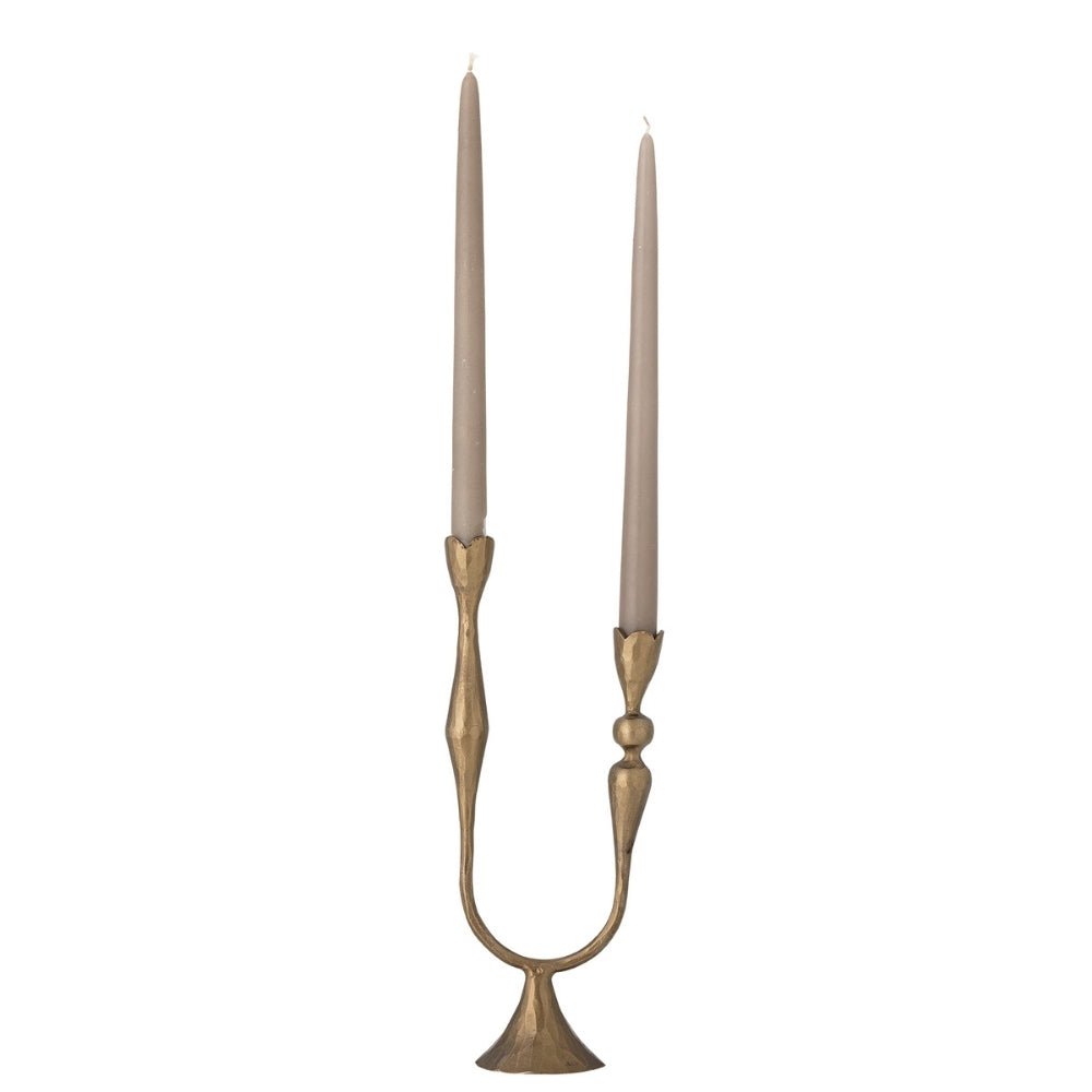 Brass Duo Vesc Candle Holder - Florrie