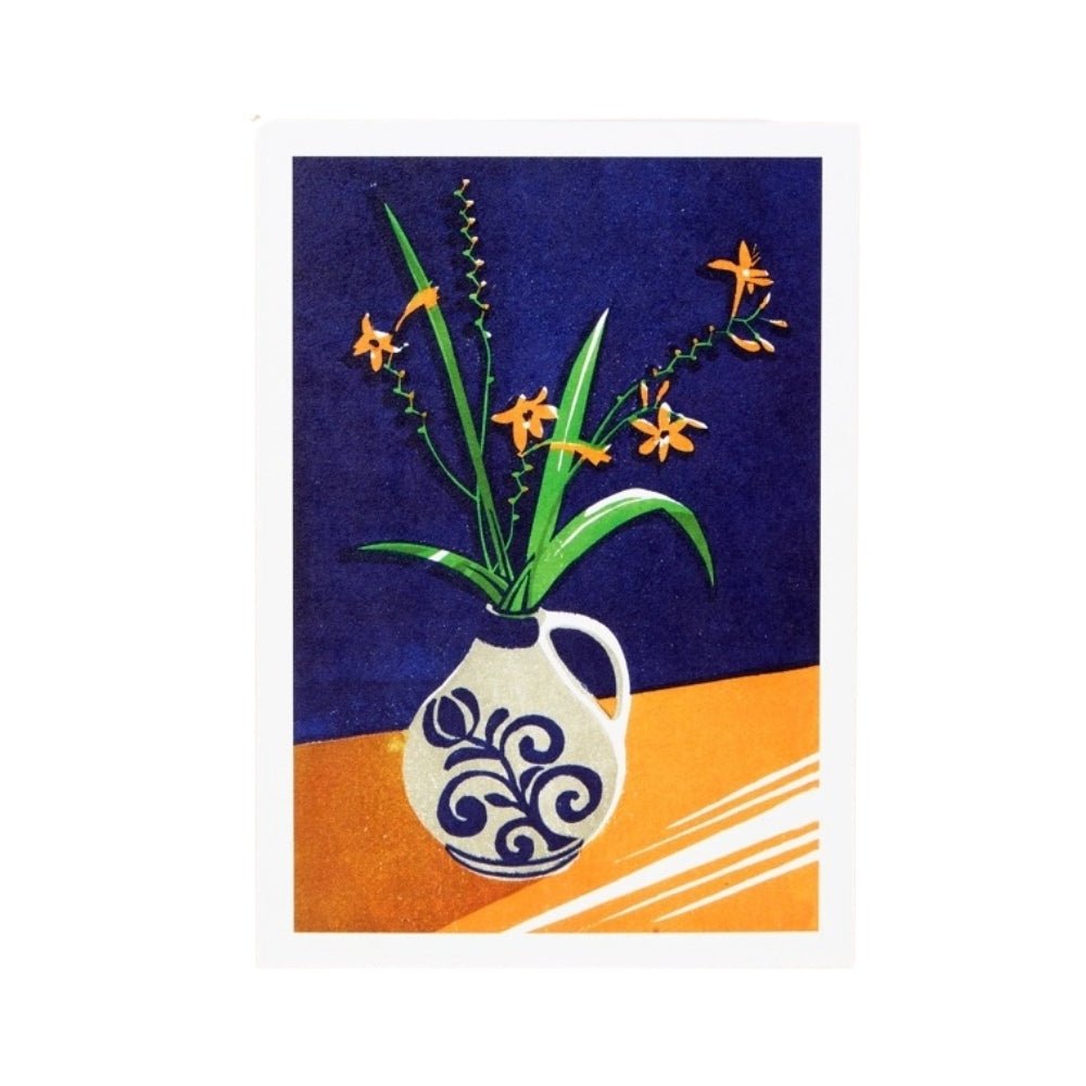 Crocosmia blank card - Florrie