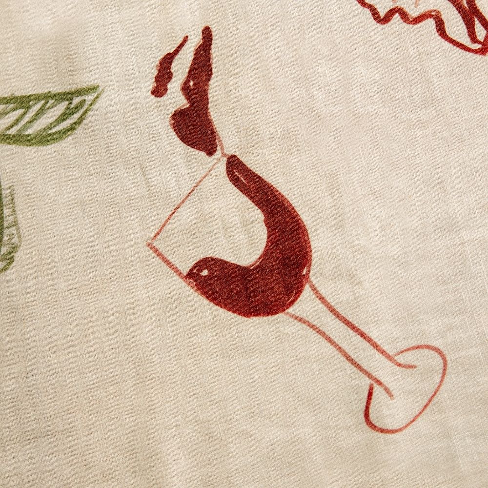 Dinner' tablecloth — 200x160cm, 80% linen & 20% cotton - Florrie