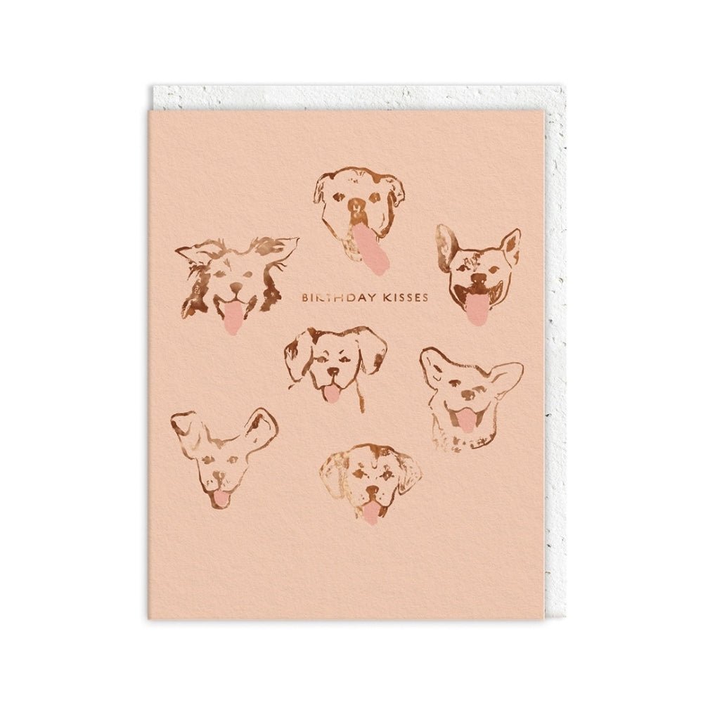 Dog Birthday Kisses card - Florrie