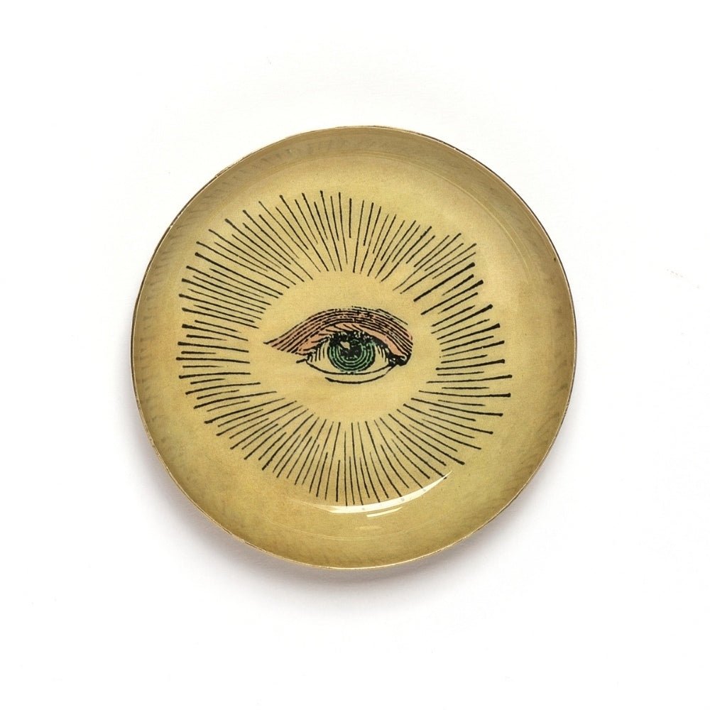Enamel printed tray — Eye - Florrie