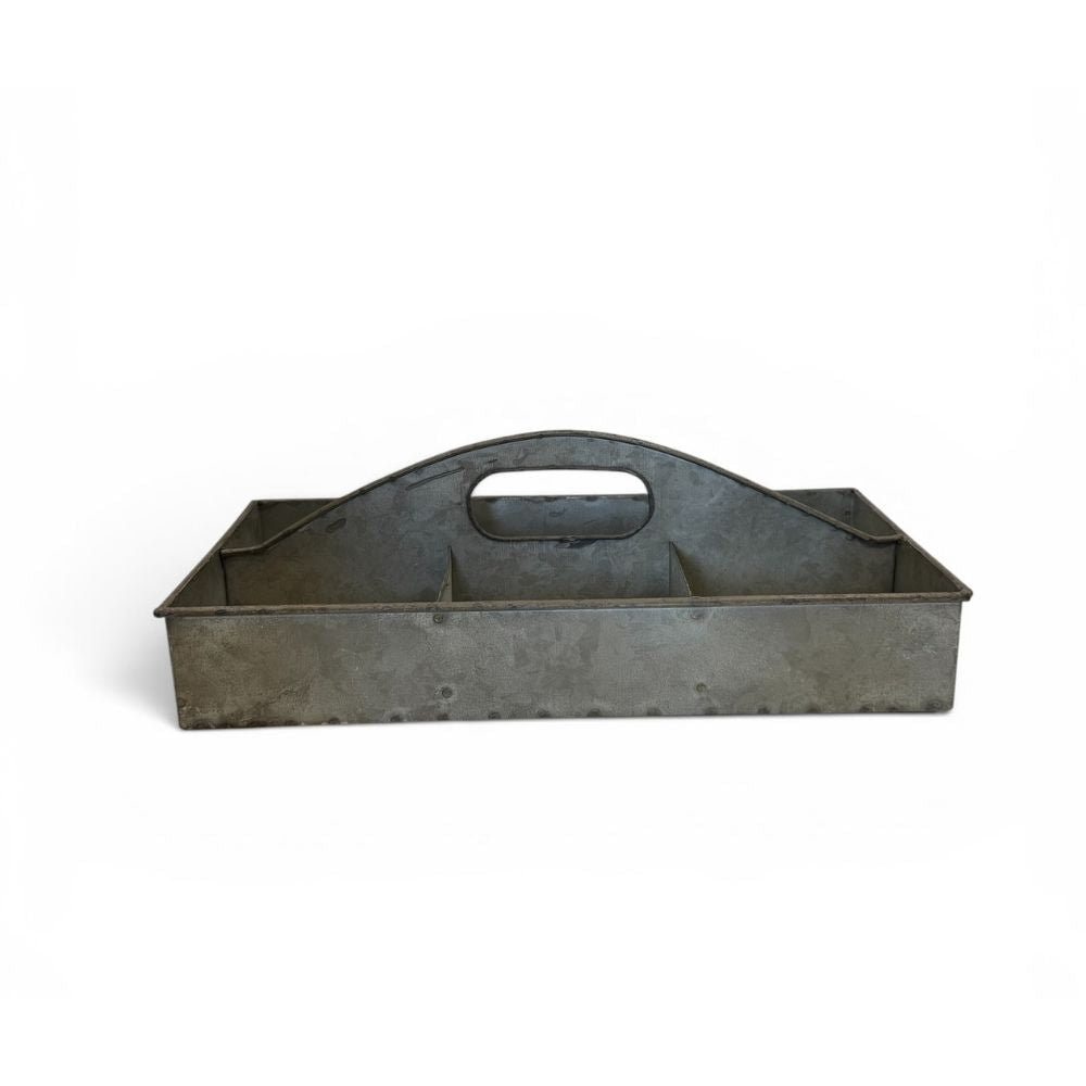 Galvanised trug - W36.5 X D21 X H9.5cm - Florrie