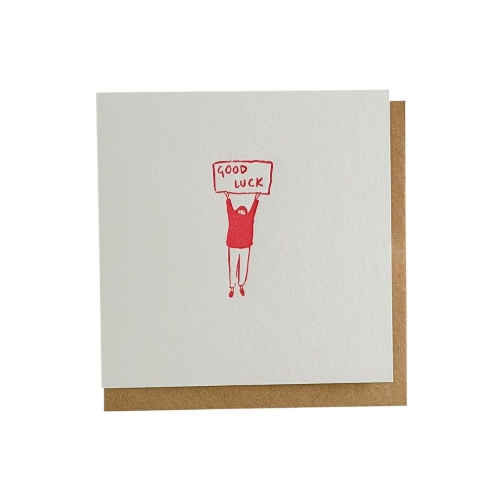 Good Luck letterpress card - Florrie