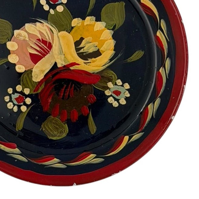 Hand-painted ceramic canalware pin dish - Florrie