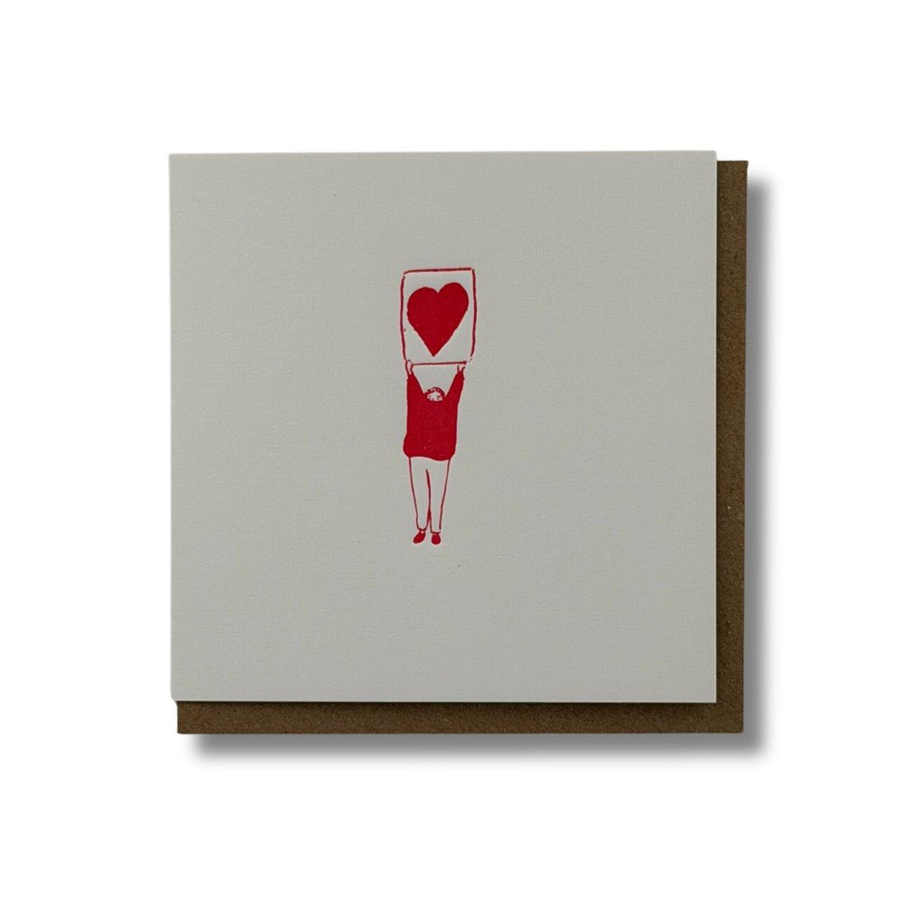 Heart Sign letterpress card - Florrie