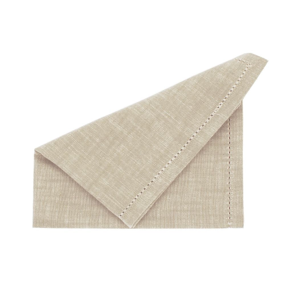 Natural chambray napkins (set of 4) — 46x46cm - Florrie