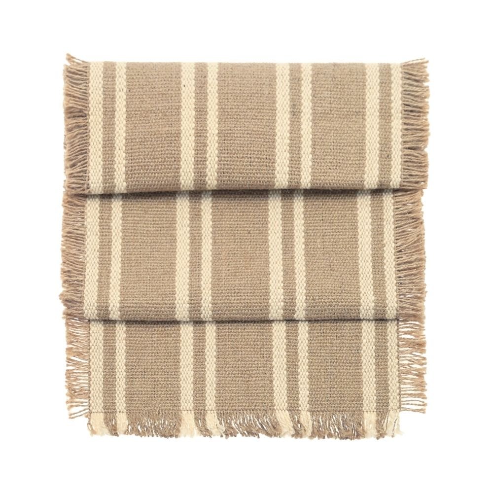 Natural Maine stripe runner — 35x180cm - Florrie
