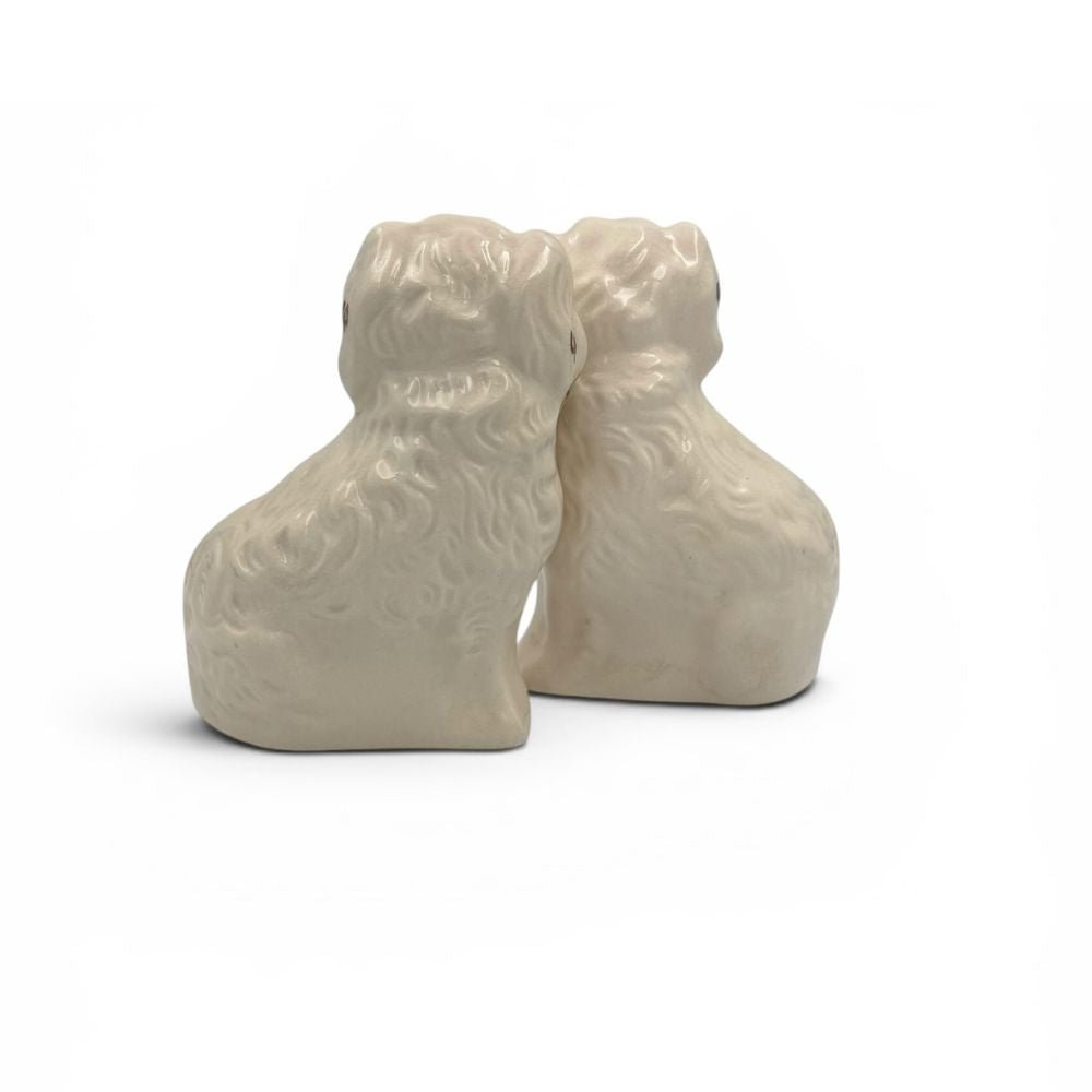 Pair of matching Beswick Staffordshire spaniels figurines c.1950-1960s - H14cm - Florrie