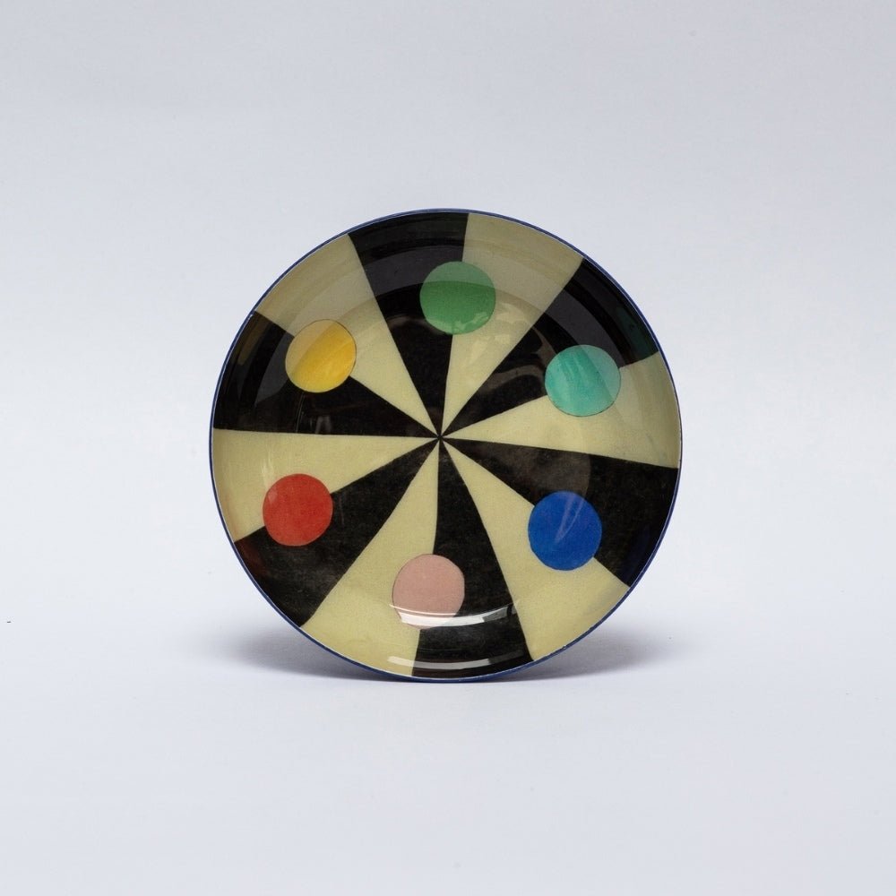 Round enamel tray — Benson's Colour Hexagon - Florrie
