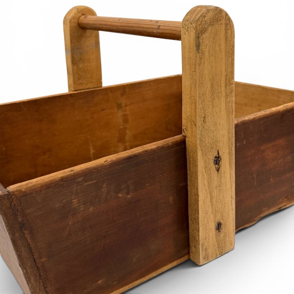 Scratch made wooden trug - W38 X D24 X H23.5cm - Florrie