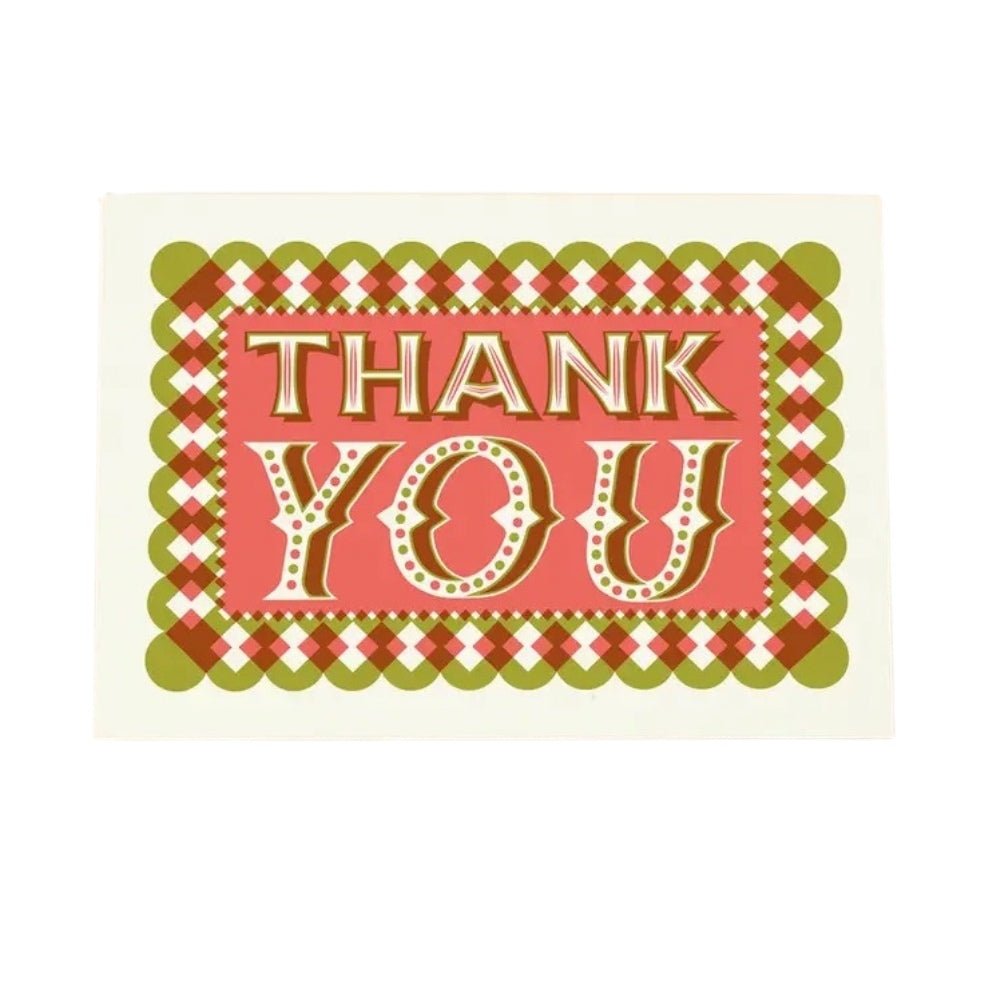 Thank You letterpress card - Florrie