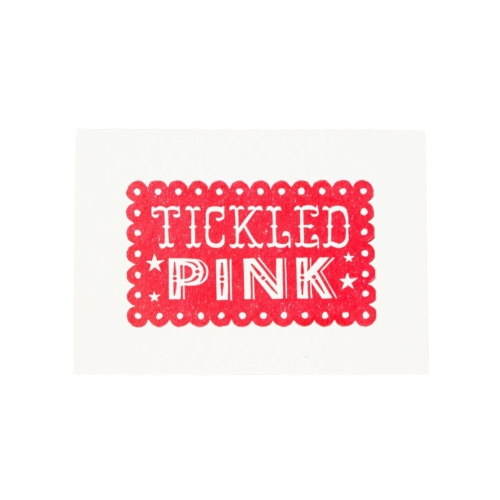 Tickled Pink congratulations card - Florrie