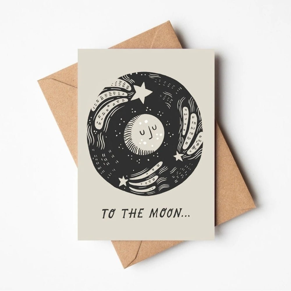 To The Moon...' love card - Florrie