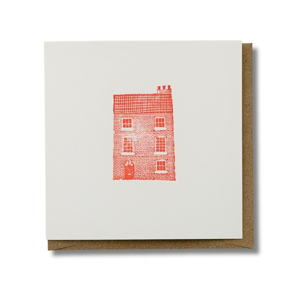 Townhouse new home letterpress card - Florrie
