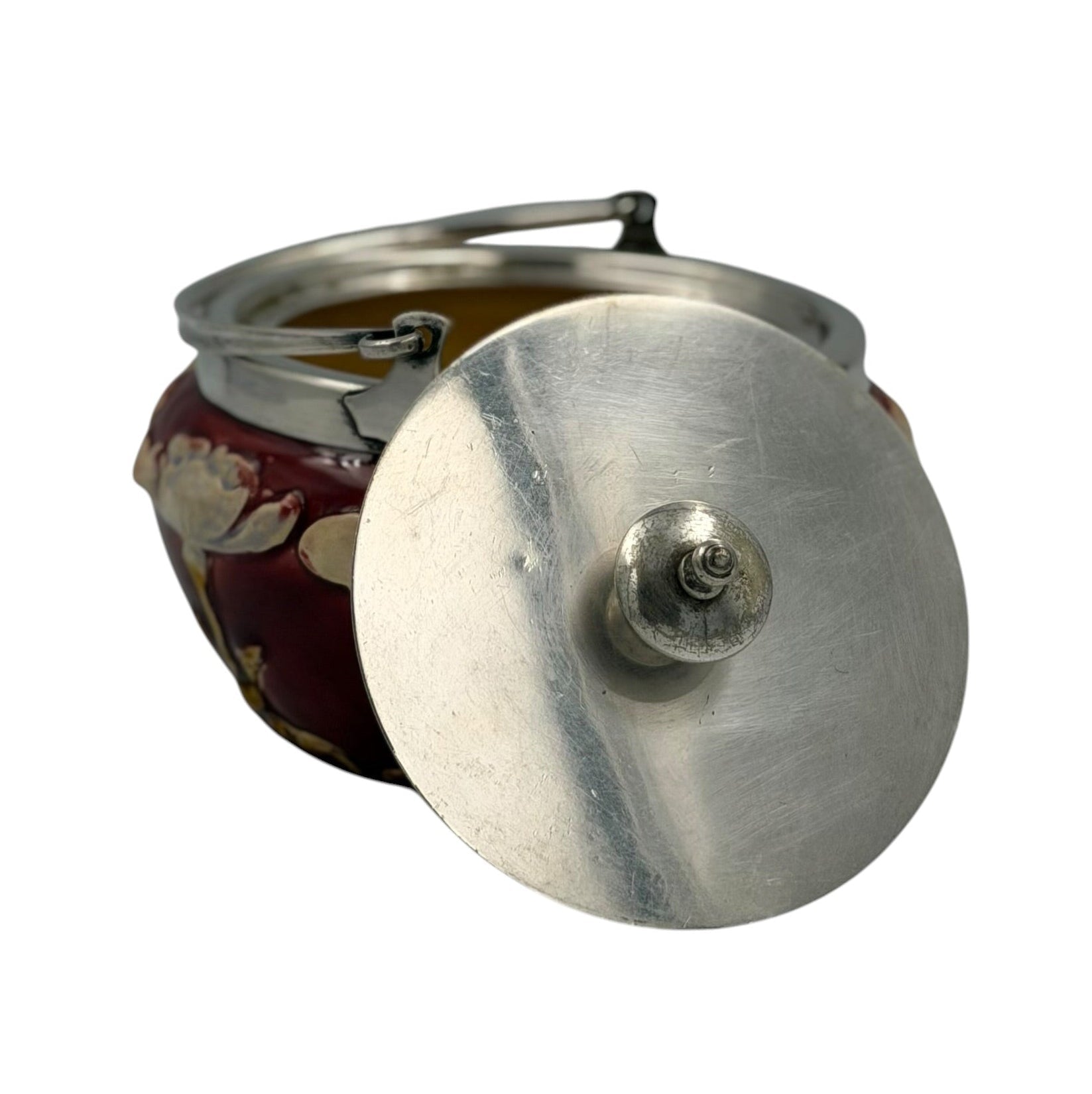 Victorian Mappin & Webb ceramic biscuit barrel - H9.5cm - Florrie