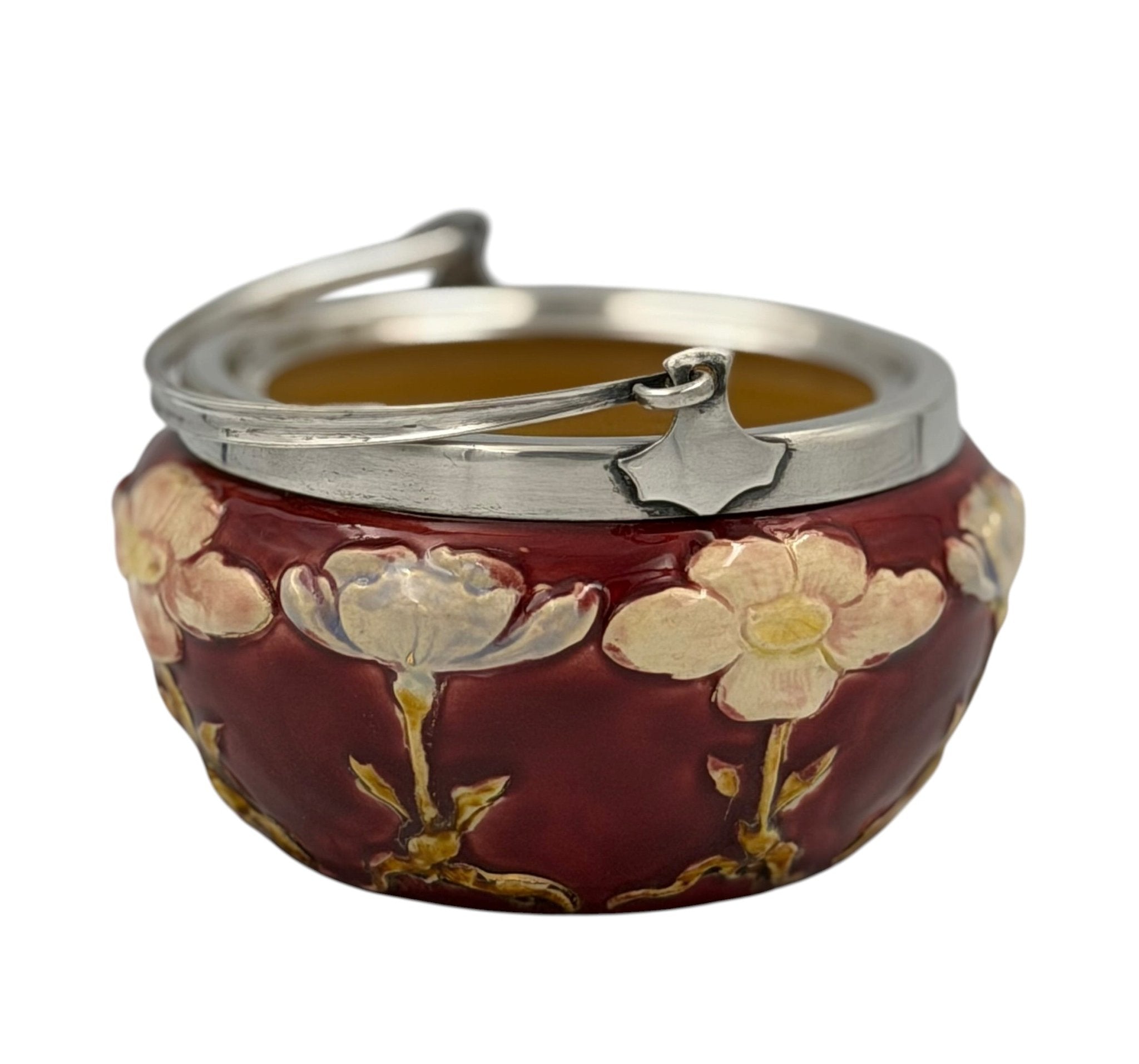Victorian Mappin & Webb ceramic biscuit barrel - H9.5cm - Florrie