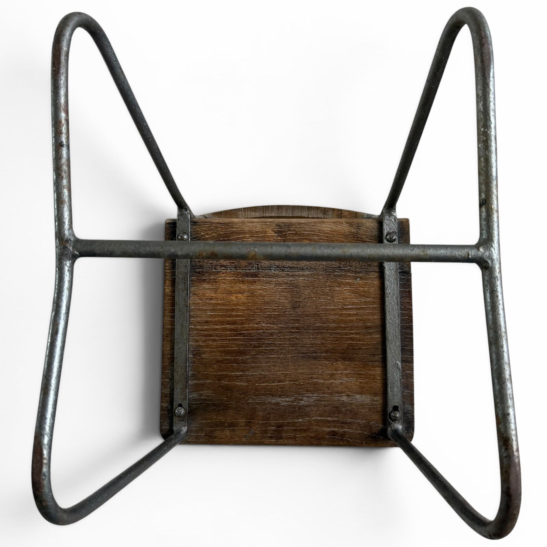 Wood and metal child's chair, possibly mid century - H56.5 X D38 X W29cm (CHAIR B) - Florrie