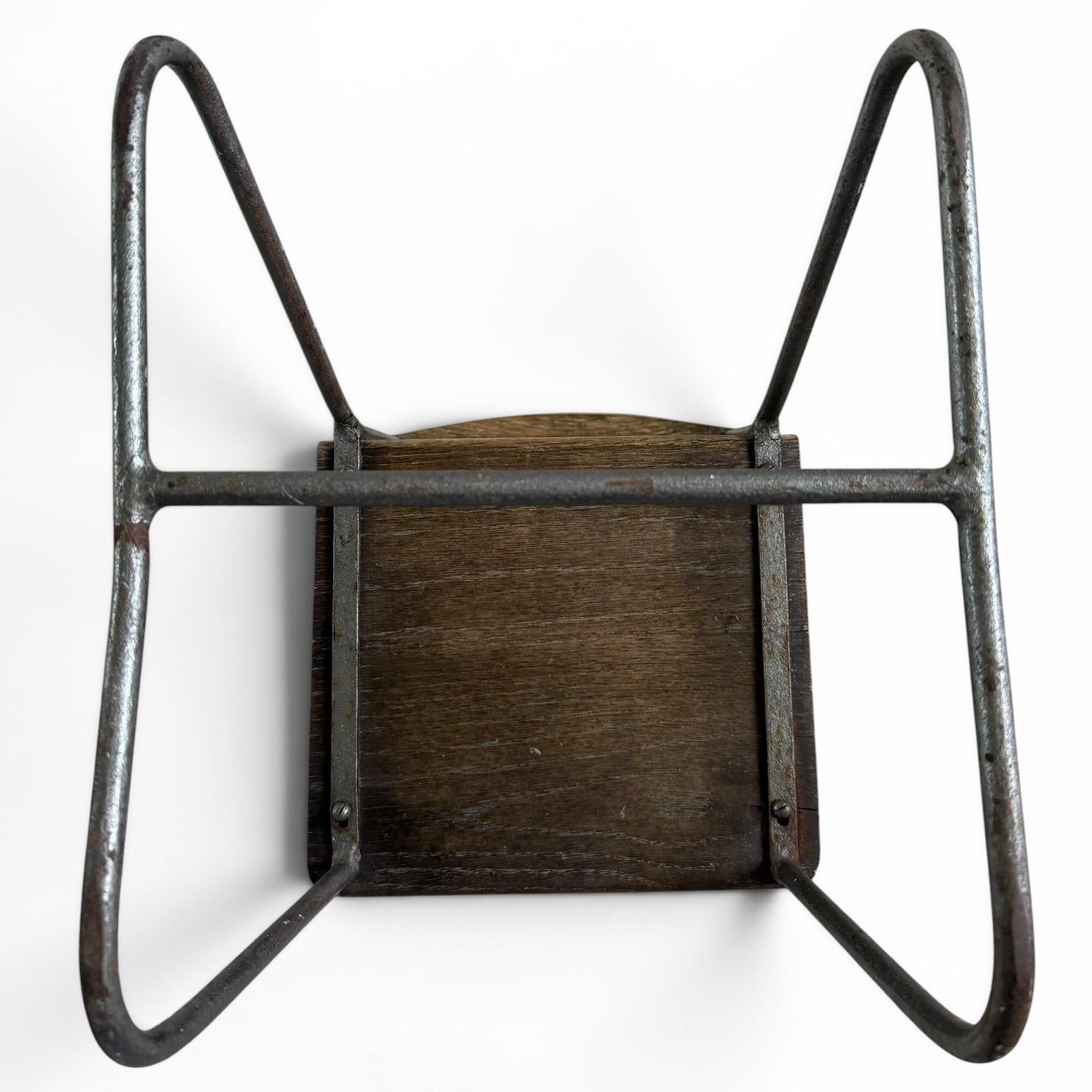Wood and metal child's chair, possibly mid century H56.5cm (Chair A) - Florrie