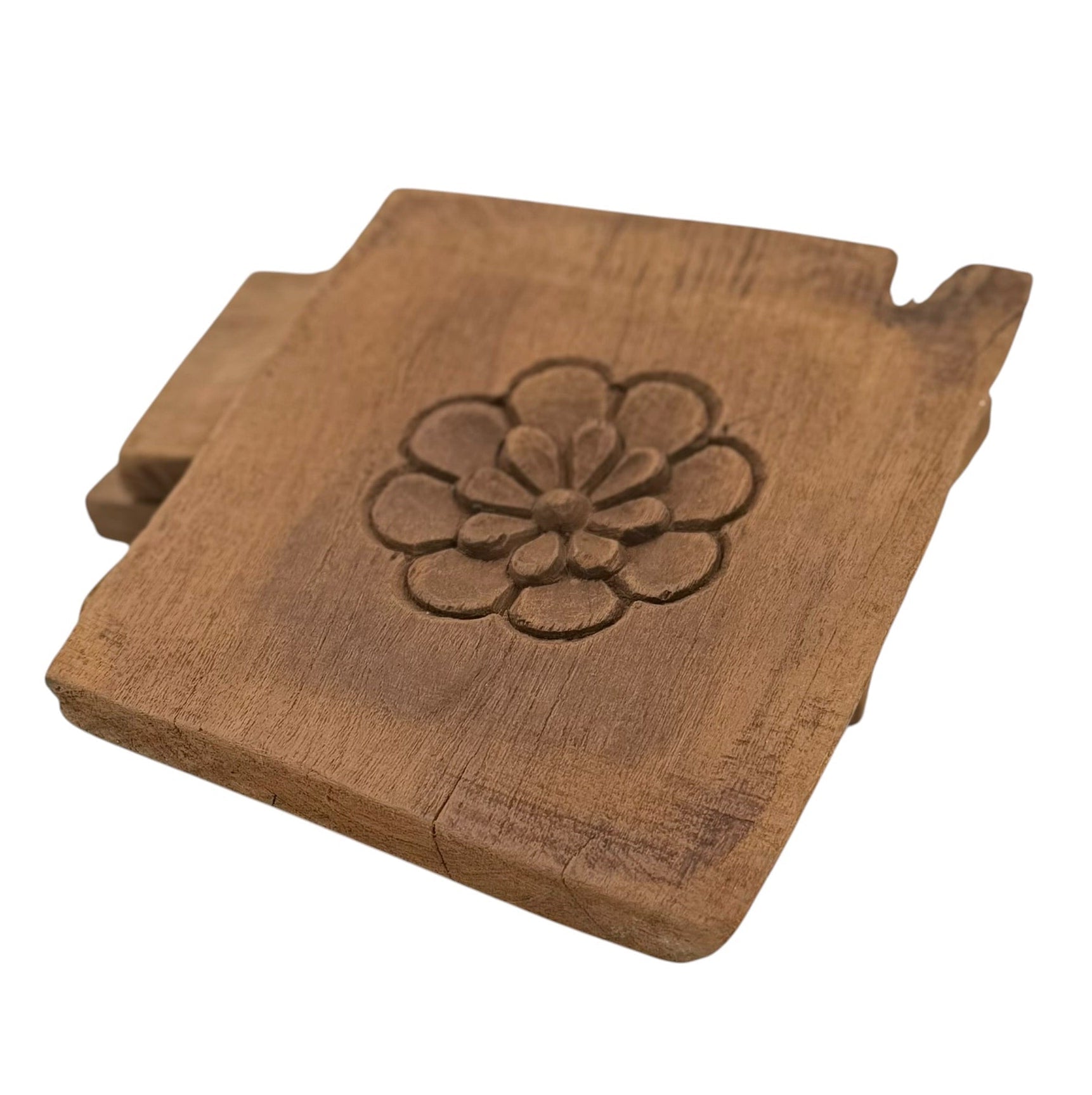 Wooden flower carving - all slightly different. Sold as singles. - Florrie