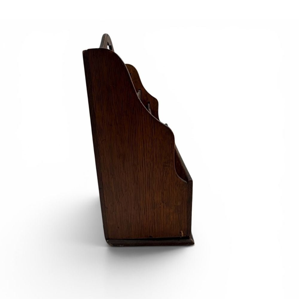 Wooden waterfall desk letter organiser c.1920-30s - Florrie