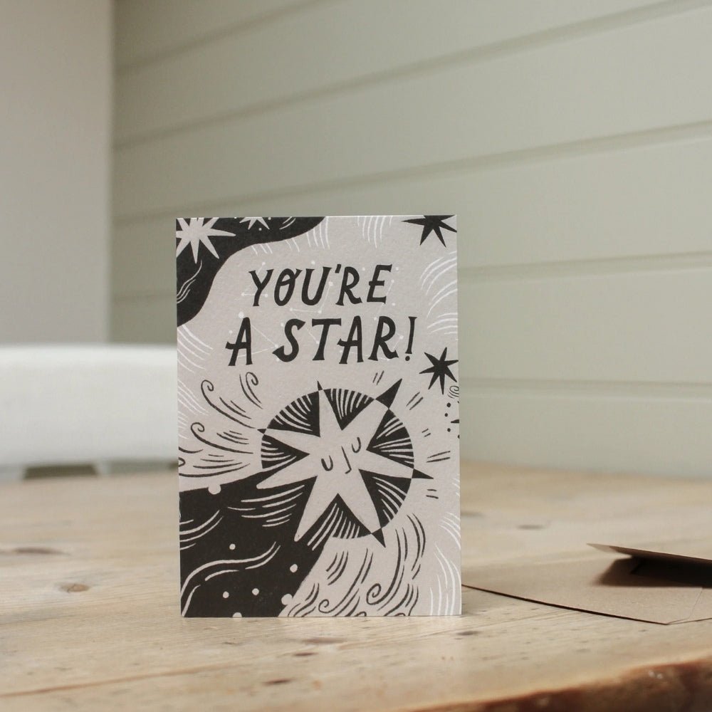 You're a Star!' congratulations card - Florrie